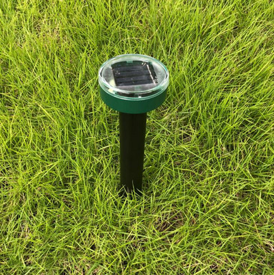 1 vnt saulės energija varomas ultragarsinis pelės kurmis kenkėjų graužikų atbaidantis kiemas LED šviesos atbaidiklis lauko lempų kiemo sodas