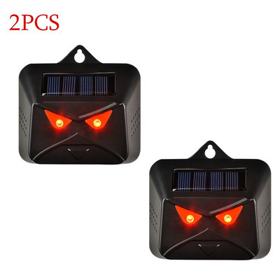 4 vnt. saulės energija varomas gyvūnų atbaidiklis nakties gyvūnų atbaidymo įtaisai su ryškia strobe LED lempute, nakties apsaugos gyvūnų repelentu
