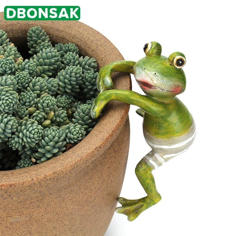 2/4 kom. Kreativne žabe penjačice Bonsai Ukrasna viseća žaba Vanjski vrtni ukras saksije za kućni stol Vrtni ukrasni ukras