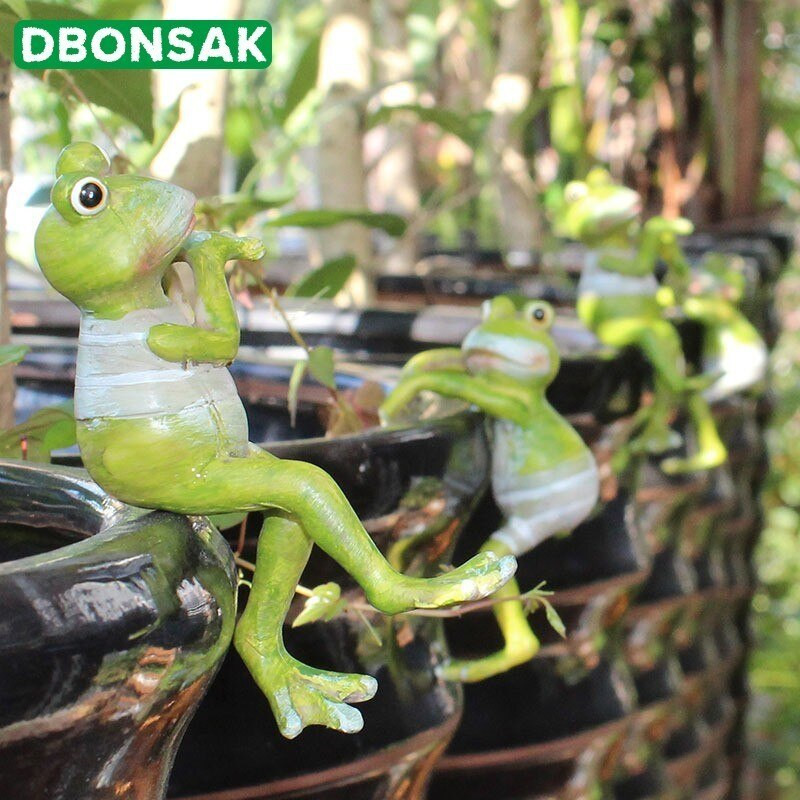 2/4 kom. Kreativne žabe penjačice Bonsai Ukrasna viseća žaba Vanjski vrtni ukras saksije za kućni stol Vrtni ukrasni ukras