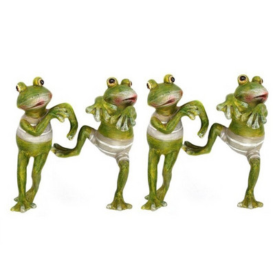 4 vnt Fairy Garden Kūrybinės laipiojimo varlės Bonsai Dekoratyvinės sodo varlės lauko vazono dekoras namų stalui Ornamentas escultura