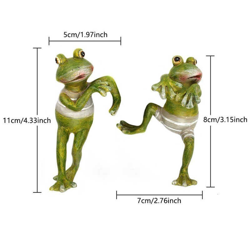 4 vnt Fairy Garden Kūrybinės laipiojimo varlės Bonsai Dekoratyvinės sodo varlės lauko vazono dekoras namų stalui Ornamentas escultura