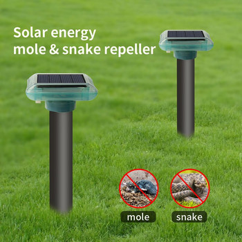 Solar Snake Repellent Vibrating Buzzer Repelling Mole Garden εφαρμογή αγρόκτημα IP55 Αδιάβροχο απωθώντας φίδια και τυφλοπόντικες