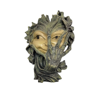 Sodo statulos dervos menas - įnoringa medžio skulptūra Sodo statulos dekoras Puikus meno kūrinys sodo dekoravimui