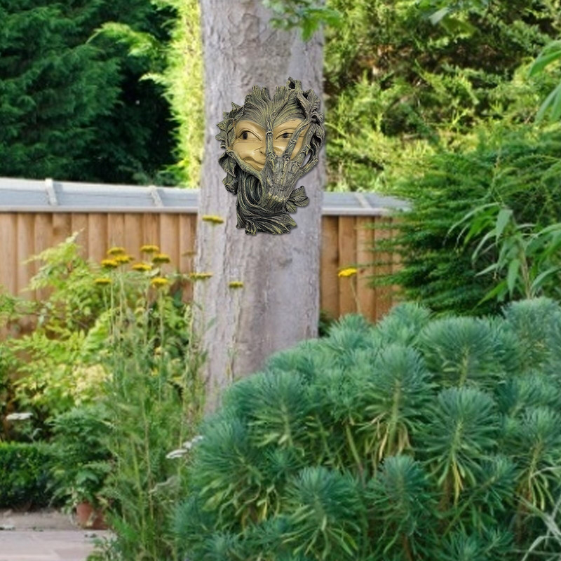 Sodo statulos dervos menas - įnoringa medžio skulptūra Sodo statulos dekoras Puikus meno kūrinys sodo dekoravimui