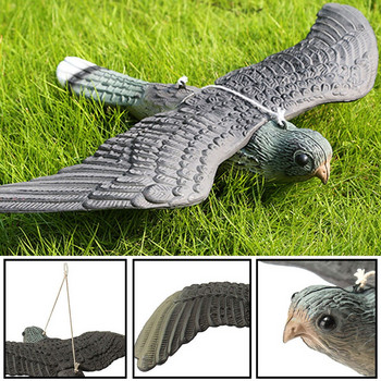 Нов Flying Falcon Cat Bird Scare Protect Fish Garden Decoy Хуманно средство за възпиране на птици