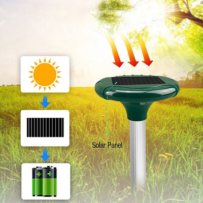 Saulės kurmiai gyvatės pelėnai graužikai Atbaidyti lauko ultragarsu vandeniui atsparūs kovos su žiurkėmis pelėms gyvatėms atbaidančio kiemo sodas