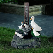 Skulptuurid Õueaia sisekujundus 5,9-tolline väike päikeseenergia vaigupart Pereõue Purskkaev Aiakaunistus välimaastik