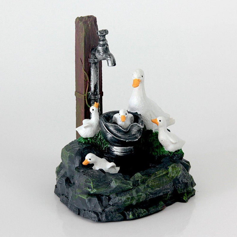 Skulptuurid Õueaia sisekujundus 5,9-tolline väike päikeseenergia vaigupart Pereõue Purskkaev Aiakaunistus välimaastik