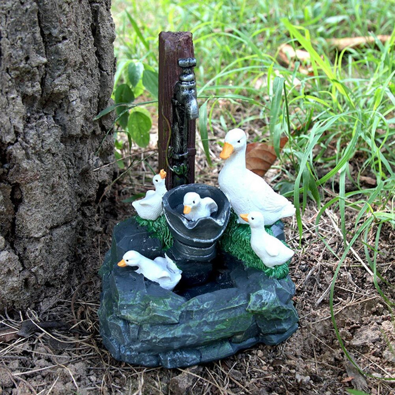 Skulptuurid Õueaia sisekujundus 5,9-tolline väike päikeseenergia vaigupart Pereõue Purskkaev Aiakaunistus välimaastik