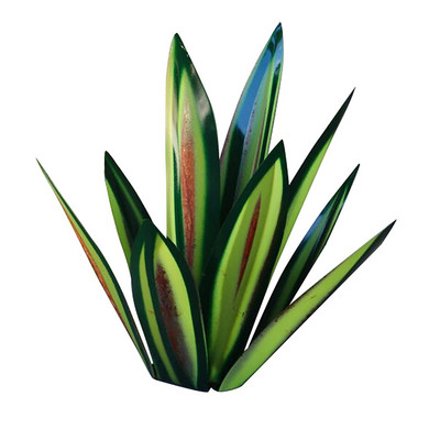 „Pasidaryk pats“ metalinė dirbtinė tekila kaimiška 9 lapų agavos augalo skulptūra kiemo meno statula lauko tuino sodo namų kiemo puošmena