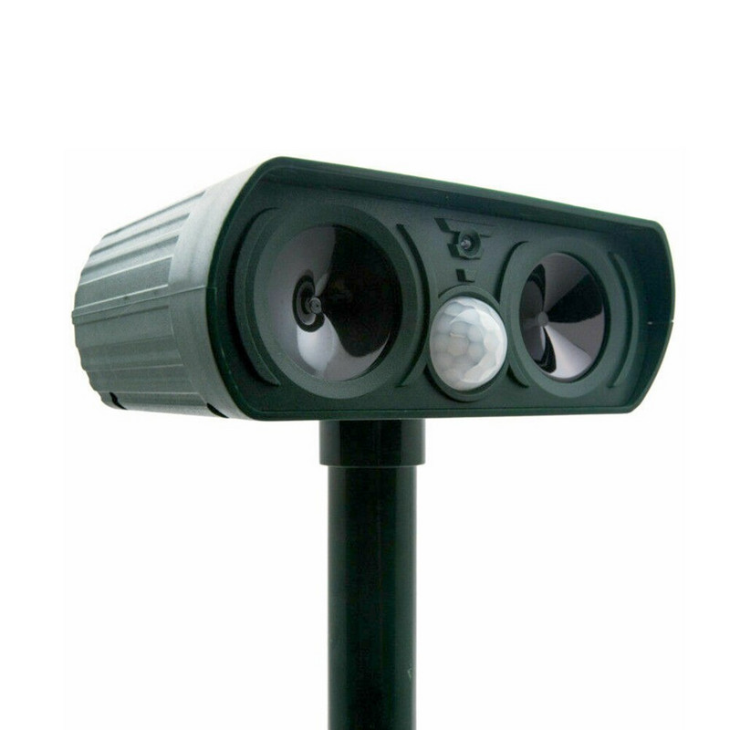 Saulės ultragarso repelentė gyvūnų repelentė Saulės garsinė kačių šunų lapės atbaidymo priemonė kenkėjų atbaidymo priemonė, sodas lauke