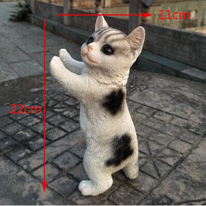 Lauke Mielas šuniukas Šuo Katė Sava statula Papuošalai Sodas Balkonas Veja Skulptūra Amatai Vila Kiemo parko statulėlės dekoravimas