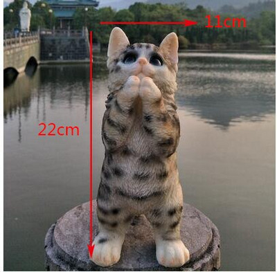 Lauke Mielas šuniukas Šuo Katė Sava statula Papuošalai Sodas Balkonas Veja Skulptūra Amatai Vila Kiemo parko statulėlės dekoravimas