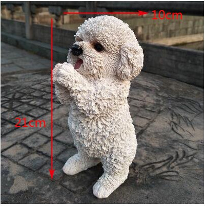 Lauke Mielas šuniukas Šuo Katė Sava statula Papuošalai Sodas Balkonas Veja Skulptūra Amatai Vila Kiemo parko statulėlės dekoravimas