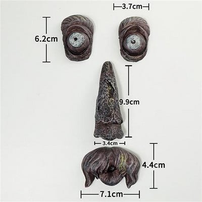 Kerthez Kreatív fa arc Kerti dekoráció kültéri férfi orgona kellékek Napfogó Kertészeti Kiegészítők Park Tájházhoz