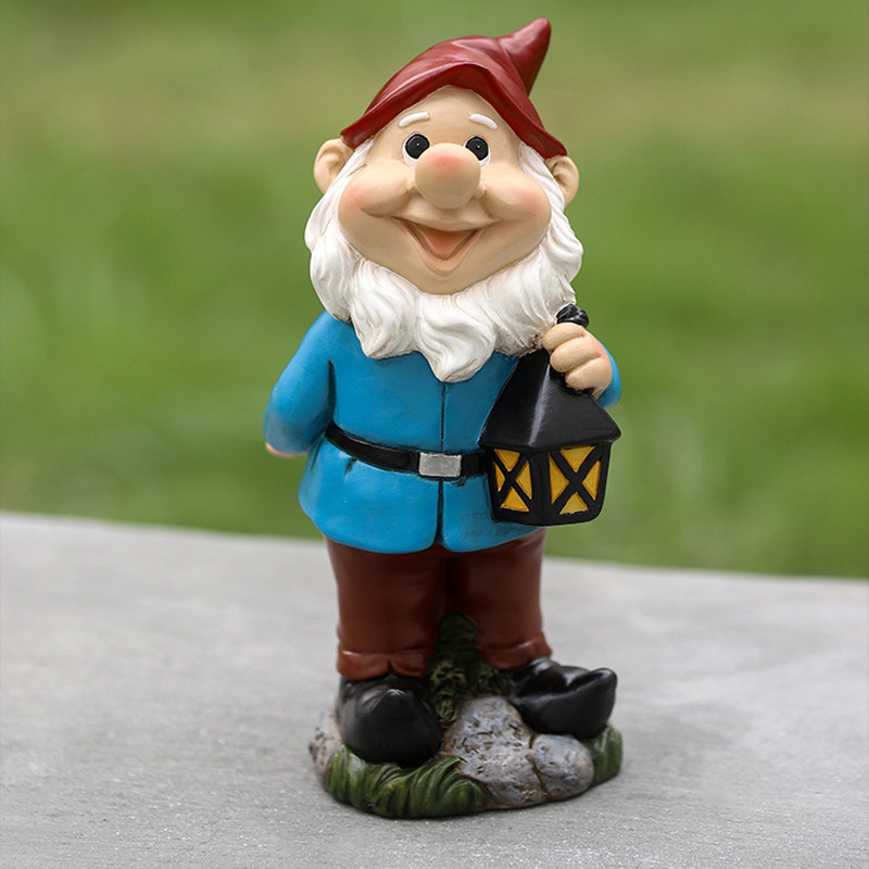 Juokinga dervos sodo nykštuko statula Animacinis filmas išdykę nykštukai figūrėlės mažos skulptūrėlės Kūrybinis vejos sodo papuošimas