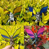 Vitralii Aripi Zână Spiriduș Înger Ornament Ornament Curtea Grădină Cameră Acasă Cadouri Pentru Iubitor