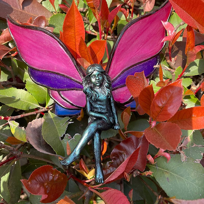 Vitralii Aripi Zână Spiriduș Înger Ornament Ornament Curtea Grădină Cameră Acasă Cadouri Pentru Iubitor