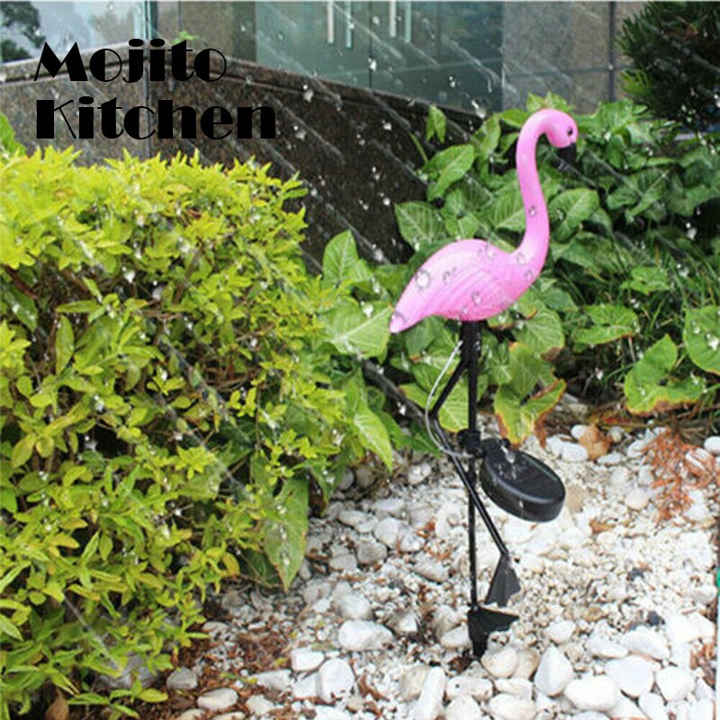 Flamingo vejos saulės lempa, saulės sodo šviesa saulės kiemo šviestuvai vandeniui atsparūs LED apšvietimas lauko saulės lemputė sodo dekoravimui