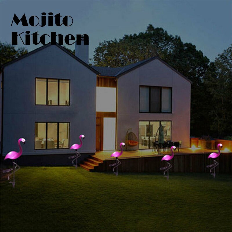 Flamingo vejos saulės lempa, saulės sodo šviesa saulės kiemo šviestuvai vandeniui atsparūs LED apšvietimas lauko saulės lemputė sodo dekoravimui