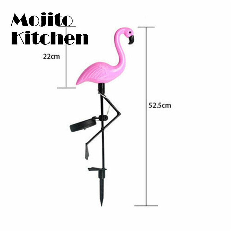 Flamingo vejos saulės lempa, saulės sodo šviesa saulės kiemo šviestuvai vandeniui atsparūs LED apšvietimas lauko saulės lemputė sodo dekoravimui