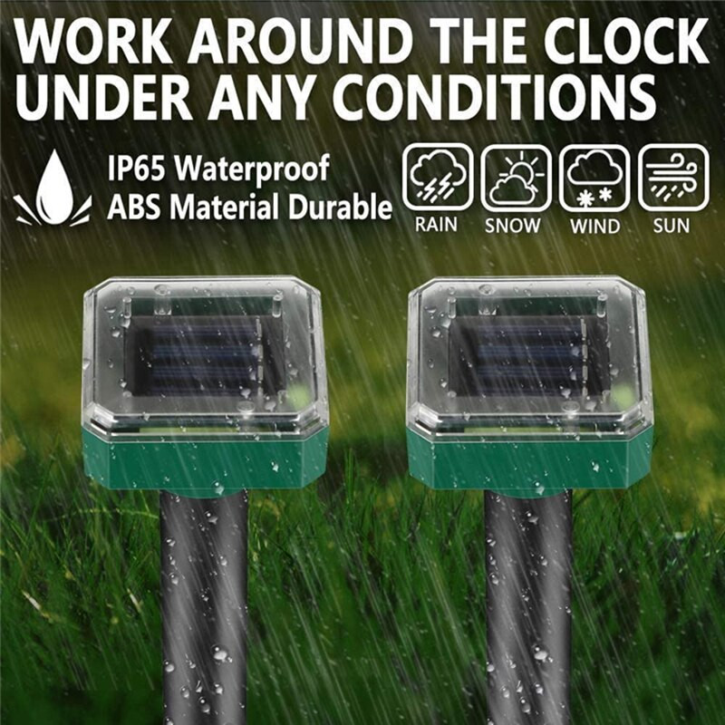 Ultragarsinis kenkėjų atbaidiklis kiaunių graužikų žiurkių šikšnosparnių pelėms balandžiams atbaidantis saulės spindulius gyvūnams paukščiams pelėms gyvatėms kurmėms, vandeniui atsparus