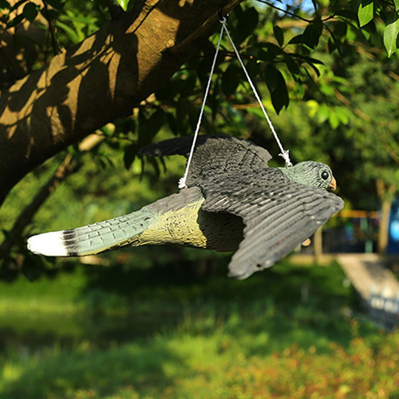 Novi lažni mamac za ptice Flying Falcon Cat Bird Scare Protect Fish Garden Mamac Humane Bird Detergent Garden Decoration