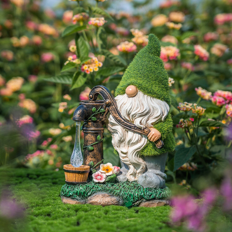 TERESA`S KOLEKCIJA Sodo gnome lauko dekoro figūrėlės, dervos, saulės skulptūros, papuošalai miniatiūrinės figūrėlės kiemui