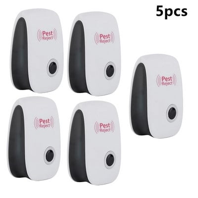 1/3/5 buc. Dispozitiv de respingere a dăunătorilor cu ultrasunete pentru șoarece și gândaci.