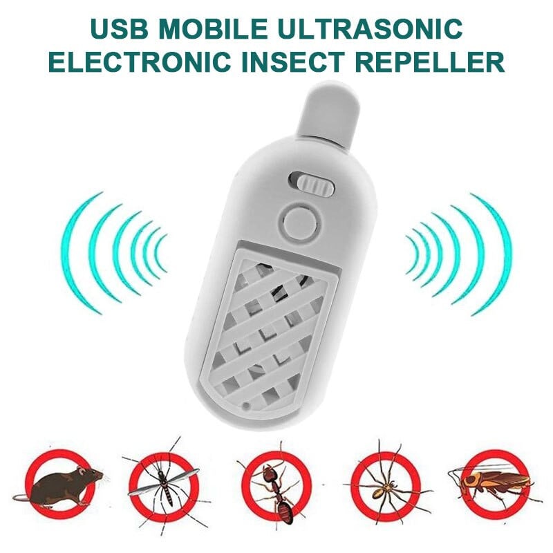 Ultrazvukový odpudzovač komárov USB, odpudzovač hmyzu, elektronický ultrazvukový odpudzovač hmyzu do auta
