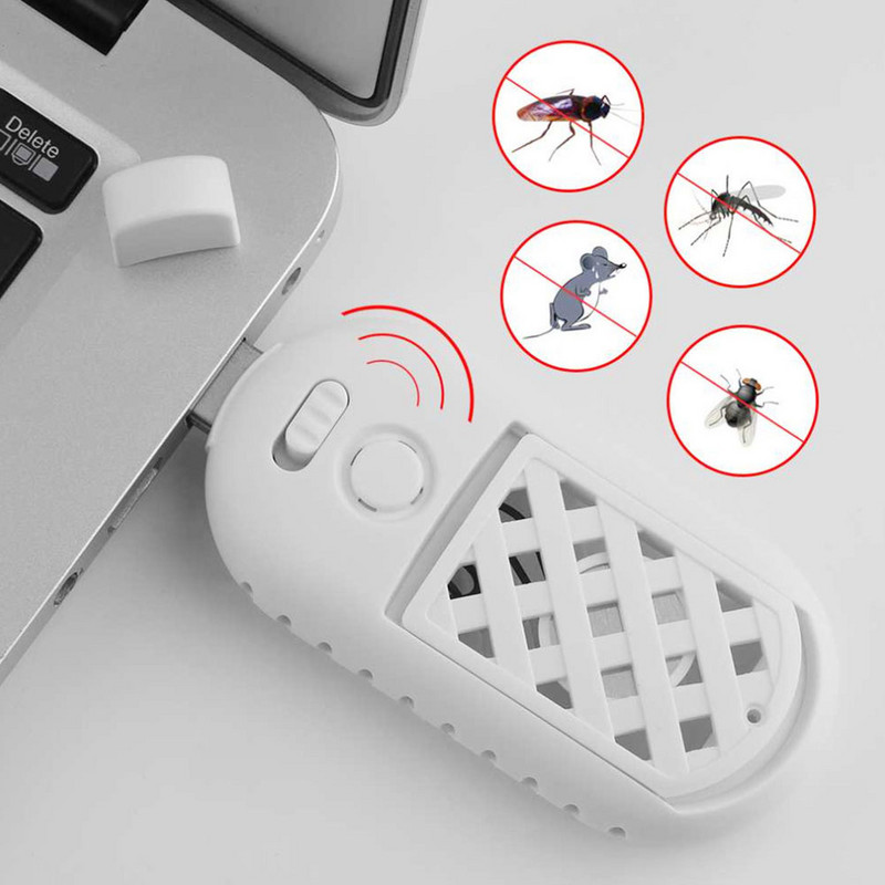 Ultrazvukový odpudzovač komárov USB, odpudzovač hmyzu, elektronický ultrazvukový odpudzovač hmyzu do auta