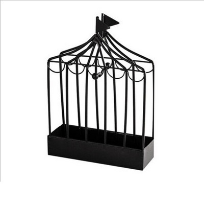 Kūrybingas uodų ritės laikiklis šiaurietiško stiliaus paukščių narvelio formos vasaros diena geležinis uodus atbaidantis smilkalų stovo lėkštės namų dekoravimas