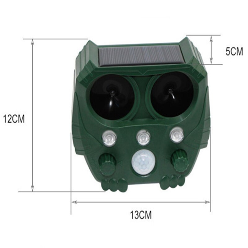 Ultragarsinis saulės spindulių vabzdžių repelentas, nešiojamasis nekenksmingas vabzdžių atbaidiklis gyvūnų kačių kenkėjų šunų lapių atbaidymo priemonė lauko sodui