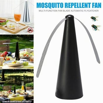 1 τεμ. Fly Repellent Fan Insect Killer Τραπέζι εξωτερικού χώρου εσωτερικού χώρου Προστασία τροφίμων εντόμων Away Fan Meal Fly Destroyer For Home Restaurant