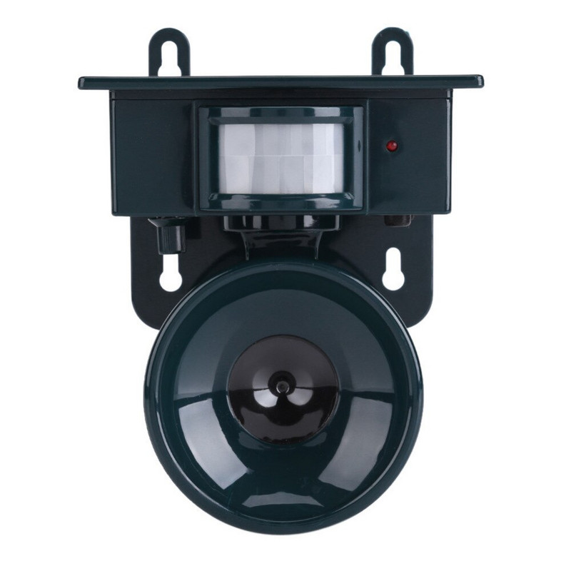 Grădină în aer liber Repelant solar cu ultrasunete pentru dăunători Dispozitiv pentru respingere a șoarecilor pentru animale Senzor PIR Păsări de grădină Instrument de respingere a câinilor pentru pisici Țineți animalele departe