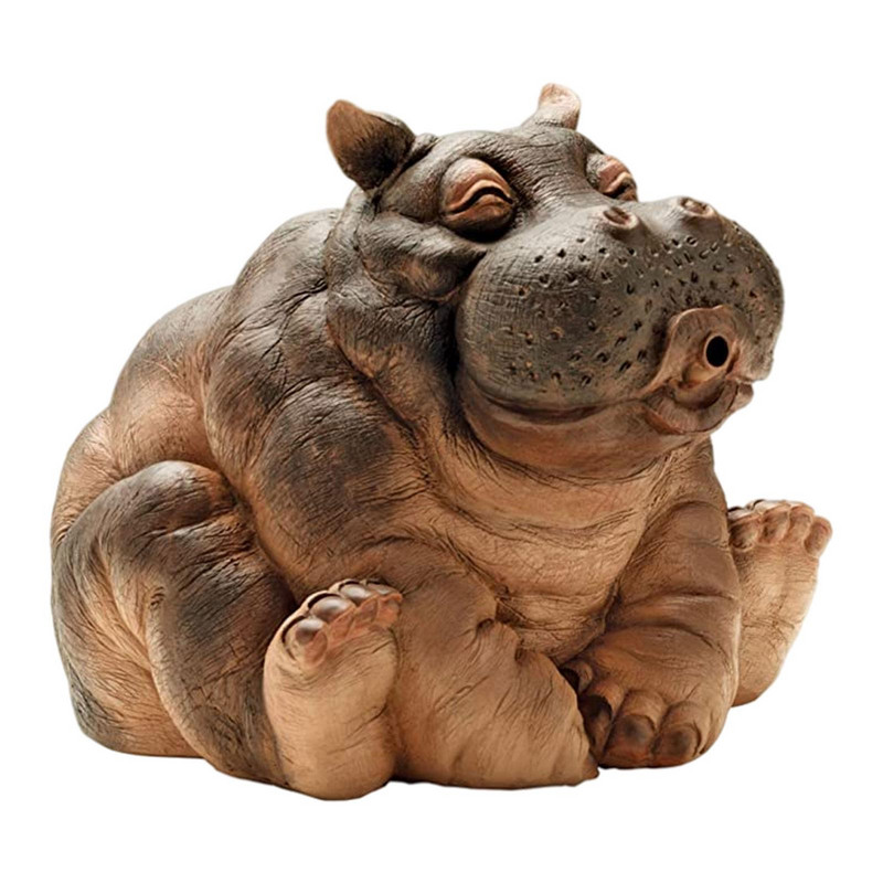 Hippo Decor Tvenkinio Spitter statula Hippo Garden Statula Gyvūnų Tvenkinio Purkštuvų Gyvūnų Fontanas sodo dekoravimui