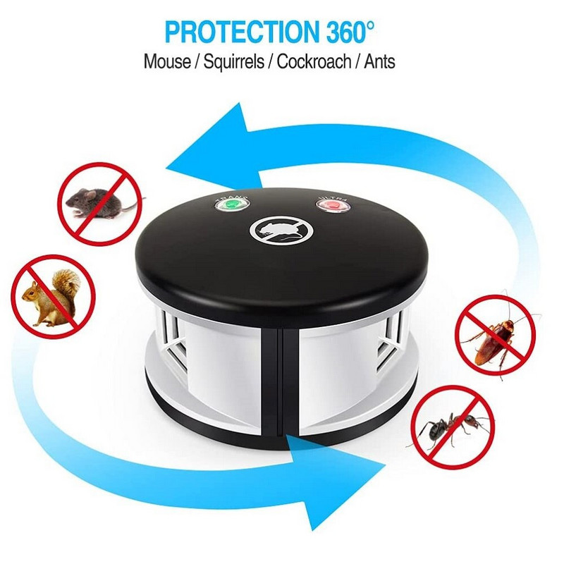 Syezyo elektroninės pelės atbaidymo priemonės 3 viename, įkišamas patalpų vabzdžių atbaidiklis | Vidinis voverių atbaidiklis | Kuojų atgrasymo priemonė