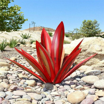 DIY Metal Art 9 Leaves Tequila Rustic Sculpture Rust Garden Yard Art Statues Craft Decor Home Decor Signs Διακόσμηση 27cm/35cm/65cm