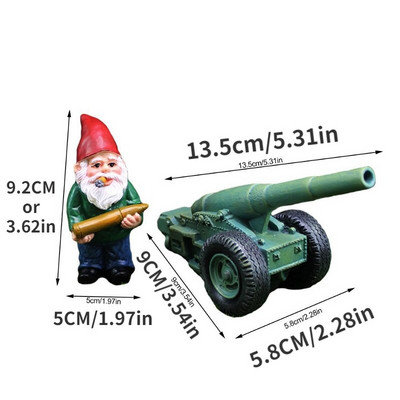 CS Ginklų nykštuko figūrėlė Gnomo statula Juokinga Elfo statula Ornamentas Namų Sodas Vejos kiemas Lauko Dekoravimo Priedai Dovanos