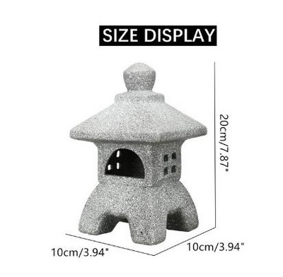 Sodo puošmena pagoda Sodo kiemas Skulptūra Žibintai Amatai Žvakių laikiklio terasa