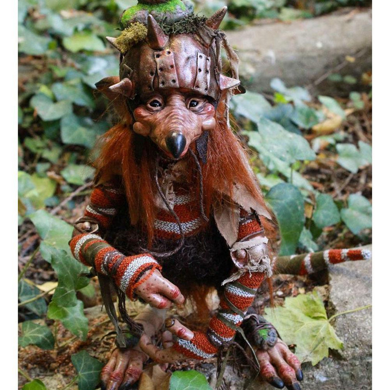 Kiemo didžiojo goblino dervos figūrėlės Helovino nykštukų dekoracijos lauko sodo nykštukų elfų puošmenos siaubo vejos skulptūros amatai
