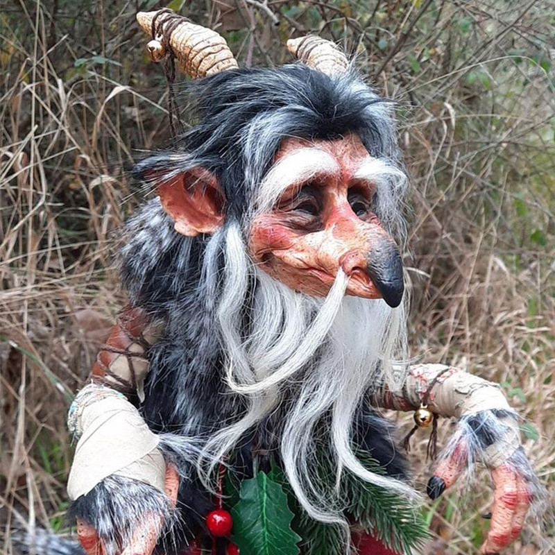 Kiemo didžiojo goblino dervos figūrėlės Helovino nykštukų dekoracijos lauko sodo nykštukų elfų puošmenos siaubo vejos skulptūros amatai