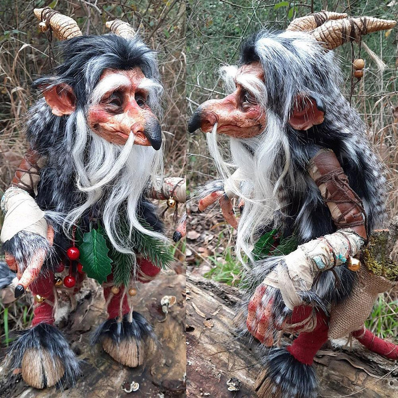 Kiemo didžiojo goblino dervos figūrėlės Helovino nykštukų dekoracijos lauko sodo nykštukų elfų puošmenos siaubo vejos skulptūros amatai