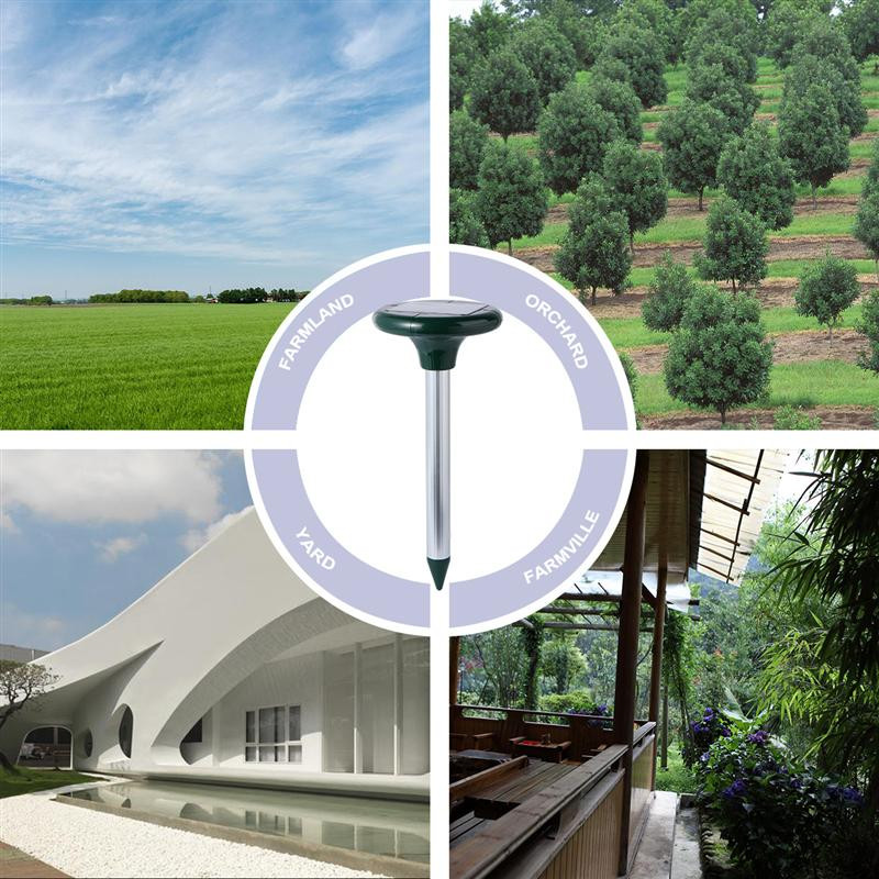 Saulės energija varomas ultragarsinis „Mole Gopher“ graužikų gaudytojas