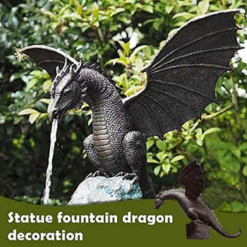 Creative Garden Water Fountain Spray Dragon Water-Breathing Pattern Resin Fountain Statue Υψηλής ποιότητας για διακόσμηση εξωτερικού χώρου κήπου