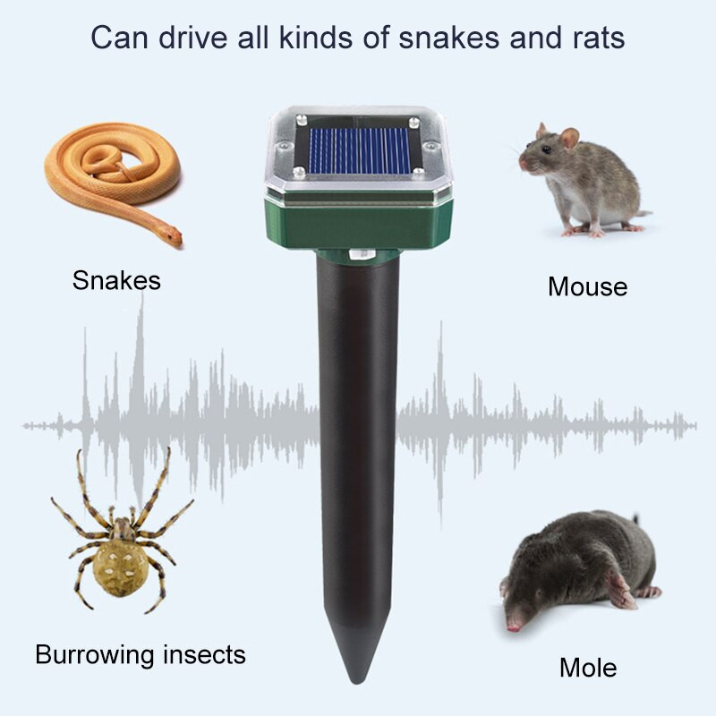 Saulės uodus atbaidanti vabzdžių atbaidanti priemonė nuo gyvačių, vandeniui atspari saulės spindulių žiurkių gyvačių žudikė sodams ir kiemams