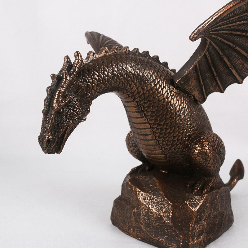Precision Casting Fire-breathing Dragon Sculpture Waterscape Resin Fountain Majestic Dragon Sculpture Διακόσμηση κήπου σπιτιού