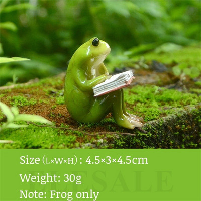 Kūrybiška miela derva kaimo varlių statula Lauko varlių skulptūra namų stalui sodo parduotuvė Dekoratyvinis dekoras Ornamentas Dropshipping