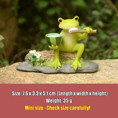 Kūrybiška miela derva kaimo varlių statula Lauko varlių skulptūra namų stalui sodo parduotuvė Dekoratyvinis dekoras Ornamentas Dropshipping